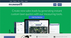 Desktop Screenshot of mylawnquote.com