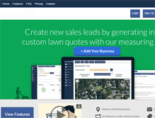 Tablet Screenshot of mylawnquote.com